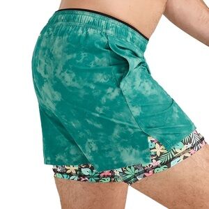 Chubbies Ultimate Training Shorts Greens Floral 5.5” Inseam